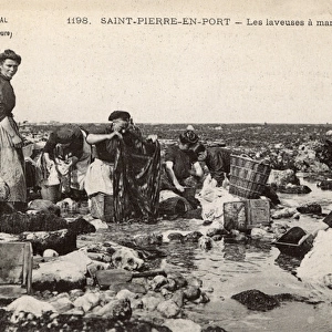 French Washerwomen - Saint-Pierre-en-Port, France
