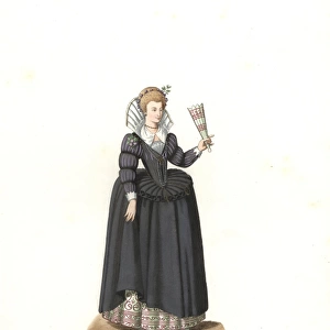 French woman from the reign of King Henry III, 16th century