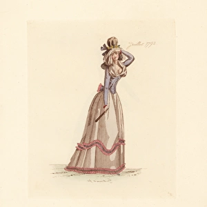 French woman wearing the fashion of July 1792