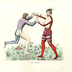 French wrestlers, 16th century Champion in
