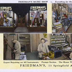 Friedmans Music Shop, Newark, New Jersey, USA