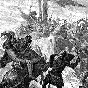 Friedrich II triumphs at the Battle of Cortenuova, 1237