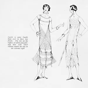 Two frocks from Lucile, Paris, 1925