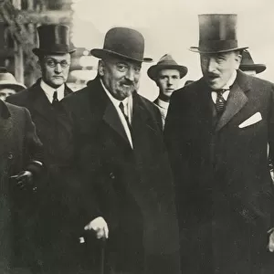 (from left) Eduard Willy Kurt Herbert von Dirksen (1882-1955