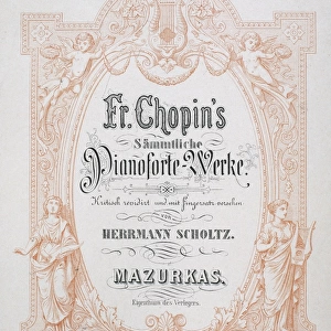 Frontispiece of a mazurka by Chopin