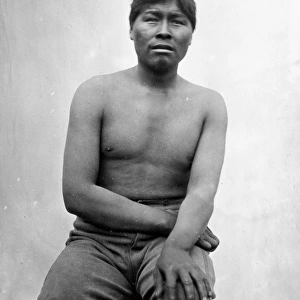 Fuegian man, Native of Tierra del Fuego