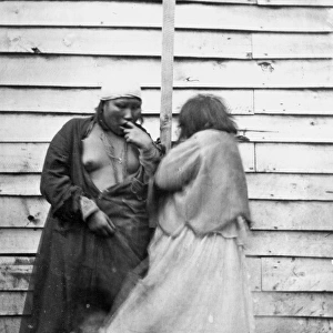 Fuegian women, Natives of Tierra del Fuego