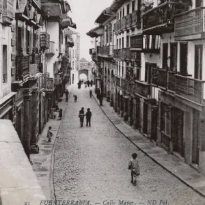 Fuenterrabia, Spain - The Main Street (Calle Mayor)