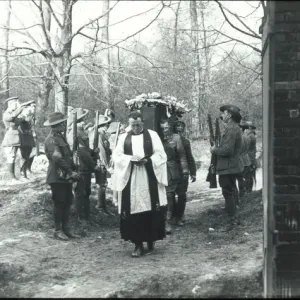The funeral of Manfred von Richthofen at Bertangles Cemetery The funeral of Manfred von Richthofen at Bertangles Cemetery