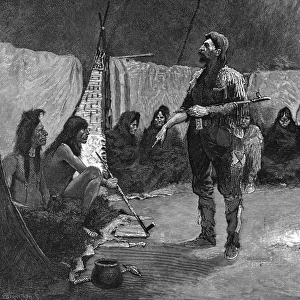 Fur Trader in Tepee / 1892