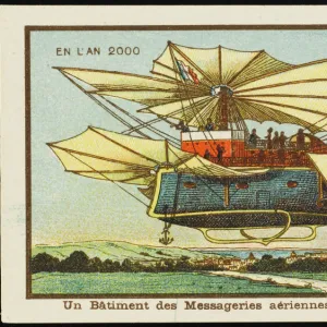 Futuristic airmail airship