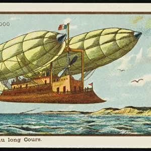 Futuristic long distance airship
