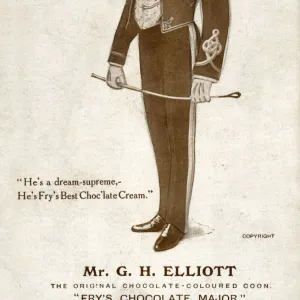 G H Elliott, singer of the song, Frys Chocolate Major