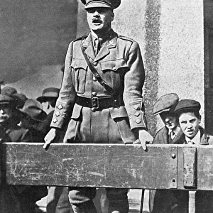 G. L. Jessop making recruitment speech in Manchester, WW1