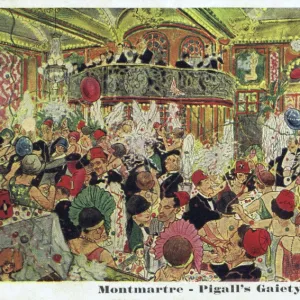 Gaiety at Pigalles nightclub, Paris, France