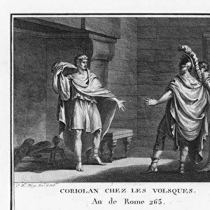 Gaius Marcius Coriolanus offering his services to the Volsci