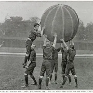 A game of pushball between Anerley and Crystal Palace at the Crystal Palace sports A game of pushball between Anerley and Crystal Palace at the Crystal Palace sports