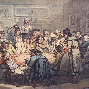 The Gaming Room by Thomas Rowlandson