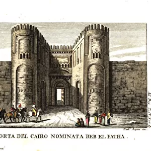 The gate of Cairo called Beb el Fath