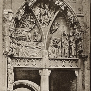 Gateway of Notre Dame church, Huy, Belgium