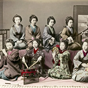 Geisha musicians, Japan