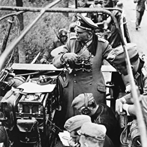 General Guderian with Enigma machine
