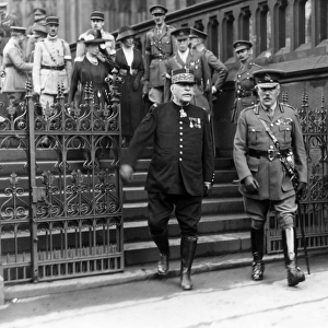 General Joffre and Sir William Robertson in Cologne