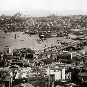 General view of Constantinople (Istanbul) Turkey circa 1890