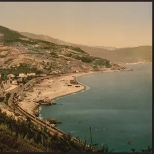 General view from the west, Bordighera, Riviera