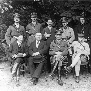 Generals and others, end of First World War