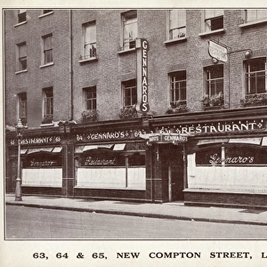 Gennaros Restaurant, New Compton Street, London