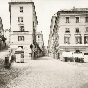 Genova, Genoa, Italy, via Cafaro, c. 1890s