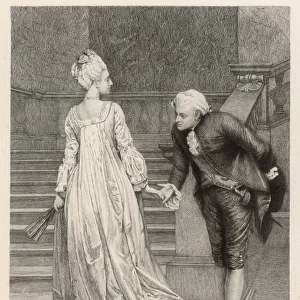 Gentleman Bows to Lady