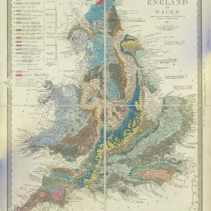 Geological map of England and Wales (Murchison, 1843) Geological map of England and Wales (Murchison, 1843)