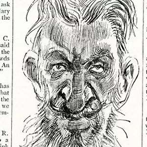 George Bernard Shaw, caricature by Harry Furniss