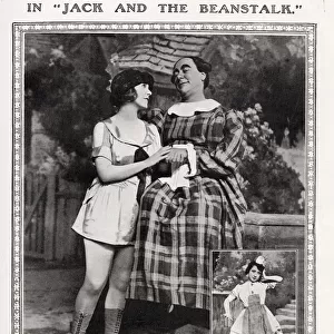 George Robey and Clarice Mayne as Dame Trot and Jack in the 1921-2 pantomime