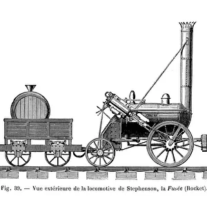 George Stephensons locomotive, the Rocket