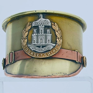German 77mm shell case base made into Army Service Cap