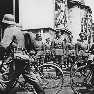 German bicycle troops WWII
