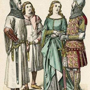 GERMAN COSTUME 1300-1349