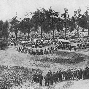 A German encampment at the village of Mouland