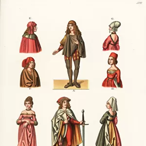 German fashions of the 15th century, including mi-parti