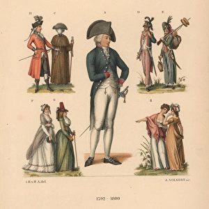 German fashions from 1792 to 1800