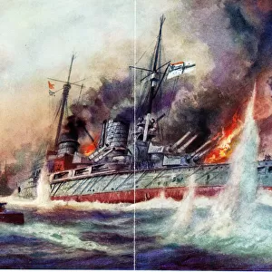 German fighting ship in Battle of Jutland, WW1