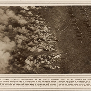 German gas attack on the Russian front
