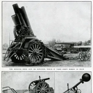 German guns made by Krupp, WW1