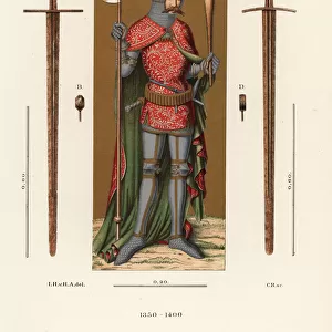 German knight in armour of the late 14th century