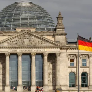 German Parliament. Facade. Berlin. Germany