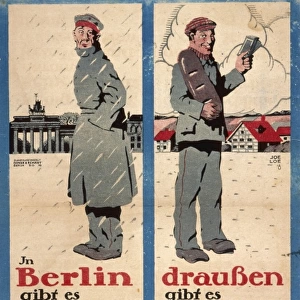 German poster encouraging soldiers to leave Berlin