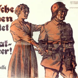 German propaganda poster, WW1